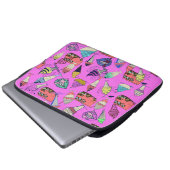 Niedlich Girly Hot Pink Laptopschutzhülle (Vorne Knopf)