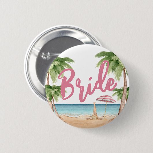 Niedlich Girly Junggeselinnen-Abschied Bride Button (Vorne & Hinten)