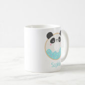 Niedlich Girly Kawaii Panda Bear Donut Name Tasse (VorderseiteRechts)