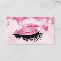 Niedlich Girly Lashes Pink Glitzer Tropfen