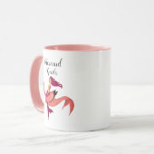 Niedlich Girly Lila Mermaid & Pink Mermingo Tasse (Vorderseite Links)