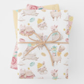 Niedlich Girly Llama Fun-Geschenk Geschenkpapier Set (Beispiel)