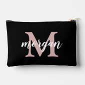 Niedlich Girly Mit Monogramm Bridesmaid-Geschenk | Zubehörtasche (Rückseite)