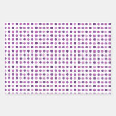 Niedlich Girly Modern Elegant Polka Dots White Lil Geschenkpapier Set (Vorderseite 2)