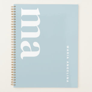 Niedlich Girly Monogram Blue School Planer