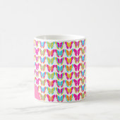 Niedlich Girly Multicolor Rainbow Butterfells Name Kaffeetasse (Mittel)