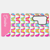 Niedlich Girly Multicolor Rainbow Butterfells Name Samsung Galaxy Hülle (Rückseite (Horizontal))