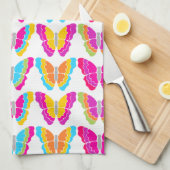 Niedlich Girly Multicolor Rainbow Butterfly Muster Geschirrtuch (Viertel Falte)