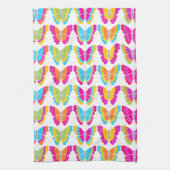 Niedlich Girly Multicolor Rainbow Butterfly Muster Geschirrtuch (Vertikal)