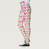 Niedlich Girly Multicolor Rainbow Butterfly Muster Leggings (Links)