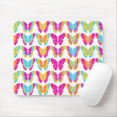 Niedlich Girly Multicolor Rainbow Butterfly Muster Mousepad (Mit Mouse)