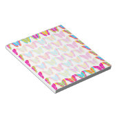 Niedlich Girly Multicolor Rainbow Butterfly Muster Notizblock (angewinkelt)