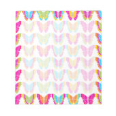 Niedlich Girly Multicolor Rainbow Butterfly Muster Notizblock (Vorderseite)