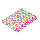 Niedlich Girly Multicolor Rainbow Butterfly Muster Notizblock (Linke Seite)