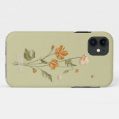 Niedlich Girly Orange blühende Blumenmatte Case-Mate iPhone Hülle (Rückseite (Horizontal))