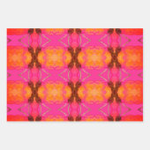 Niedlich Girly Orange und Pink Geschenkpapier Set (Vorderseite 3)