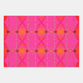 Niedlich Girly Orange und Pink Geschenkpapier Set (Vorderseite 2)