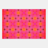 Niedlich Girly Orange und Pink Geschenkpapier Set (Vorderseite)