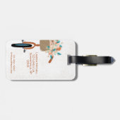 Niedlich Girly Paris Café Gepäckanhänger (Rückseite horizontal)