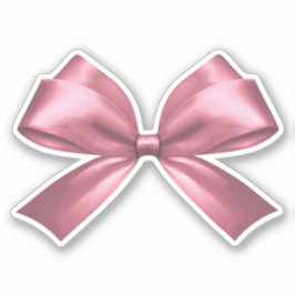 Niedlich Girly Pink Ästhetik Bow Aufkleber