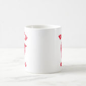 Niedlich Girly Pink Berry Niedlich Glittery Strawb Kaffeetasse (Mittel)