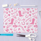 Niedlich Girly Pink Cowgirl Ästhetik Seidenpapier (Handwerk)