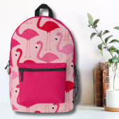 Niedlich Girly Pink Flamingo Muster Bedruckter Rucksack