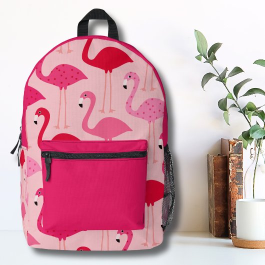 Niedlich Girly Pink Flamingo Muster Bedruckter Rucksack