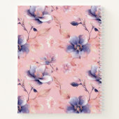 Niedlich Girly Pink Floral School Sozialangst Notizblock (Rückseite)