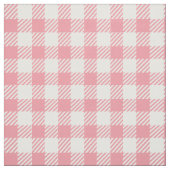 Niedlich Girly Pink Gingham Buffalo Kariert Stoff (Muster)