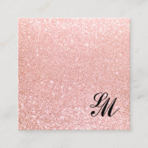 Niedlich Girly Pink Glitzer Monogram Beauty