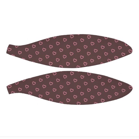 Niedlich Girly Pink Hearts Polka Dot Pattern Mini Basketball (Panele)