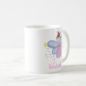 Niedlich Girly Pink Lila Fairy Cartoon Custom Kaffeetasse (VorderseiteRechts)