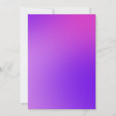 Niedlich Girly Pink Lila Unicorate Fantasy Waterco Einladung (Rückseite)