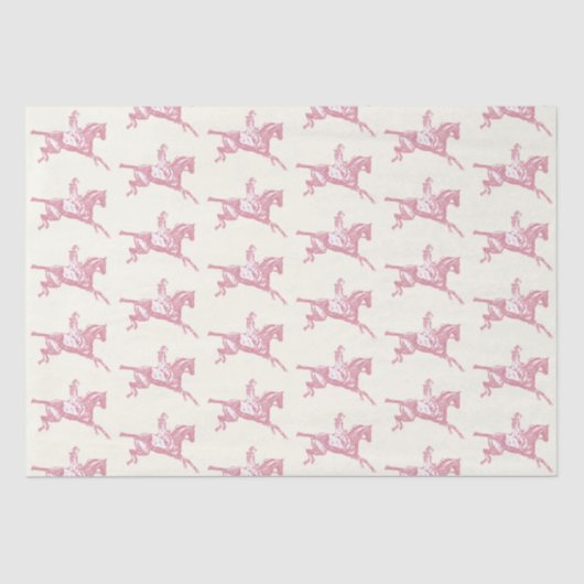 Niedlich Girly Pink Rose Gold Reiten Seidenpapier (Vorderseite)