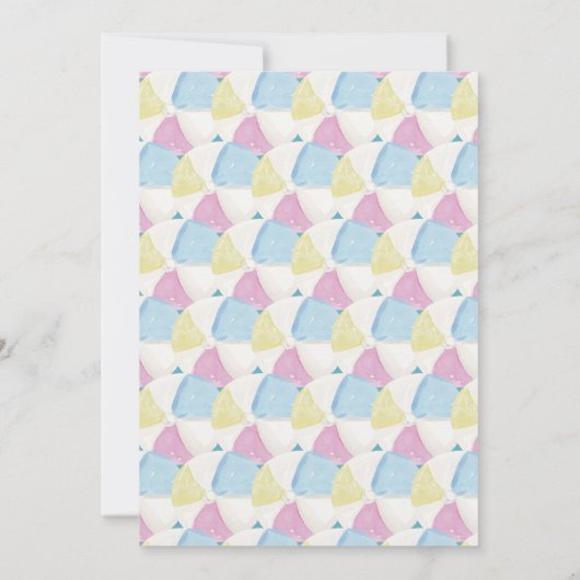 Niedlich Girly Pool Party Geburtstag Einladung (Rückseite)