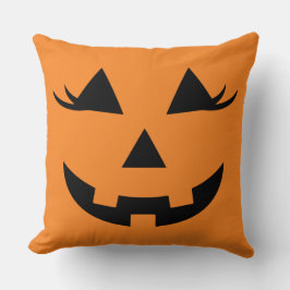 Niedlich Girly Pumpkin Halloween Jack Jill O Lante Kissen