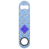 Niedlich Girly Rainbow Sky Personalisiert Speed Flaschenöffner (Rückseite)