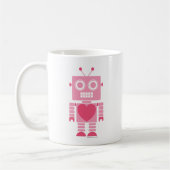 Niedlich Girly Robot Kaffeetasse (Links)