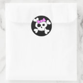 Niedlich Girly Skull Sticker (Tasche)