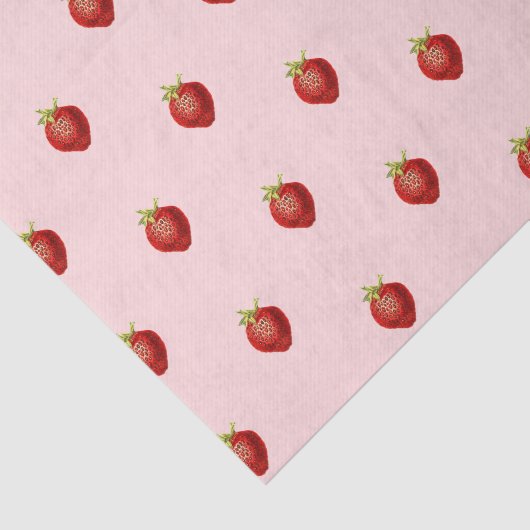 Niedlich Girly Strawberry Soft Pink Seidenpapier (Ausschnitt)
