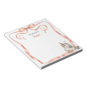 Niedlich Girly Unicorn Personalisiert Notepad Notizblock (angewinkelt)
