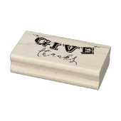 Niedlich Give Danke Banner Rubber Art Briefmarke Gummistempel (Stempel)