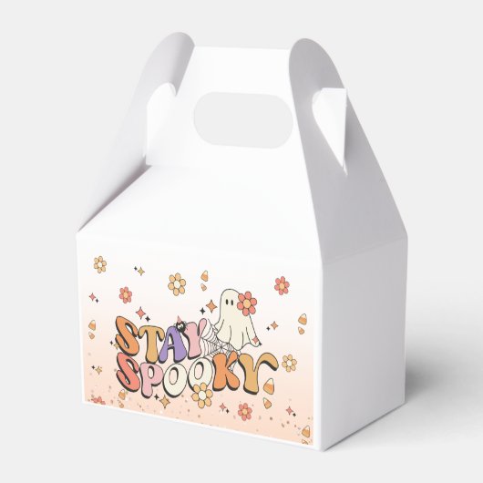 Niedlich Glam Girly Glitzer Bleibe Spooky Hallowee Geschenkschachtel (Rückseite)