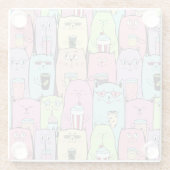 Niedlich Glasuntersetzer (Rückseite)