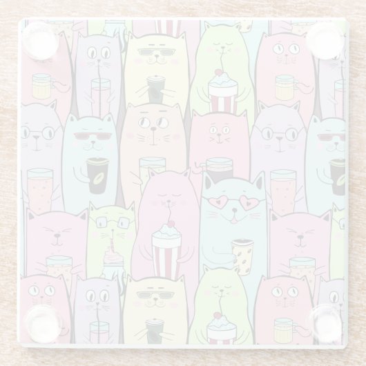 Niedlich Glasuntersetzer (Rückseite)