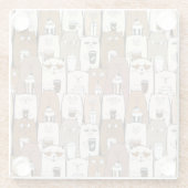 Niedlich Glasuntersetzer (Rückseite)