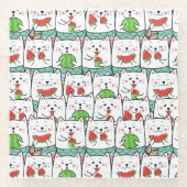 Niedlich Glasuntersetzer (Vorderseite)