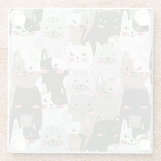 Niedlich Glasuntersetzer (Rückseite)