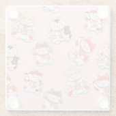 Niedlich Glasuntersetzer (Rückseite)